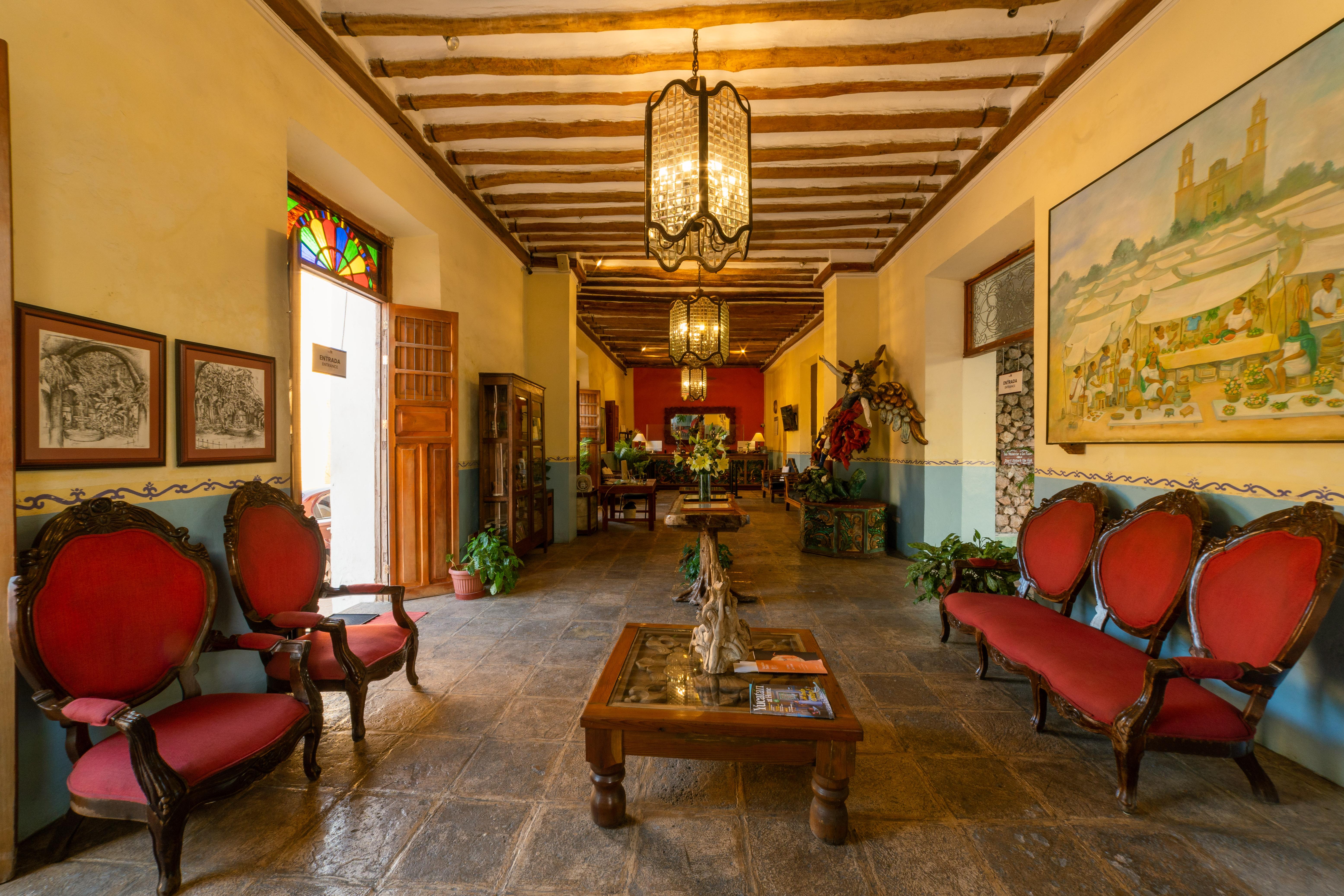 Hotel Meson Del Marques Valladolid  Exteriér fotografie Interior of the hotel